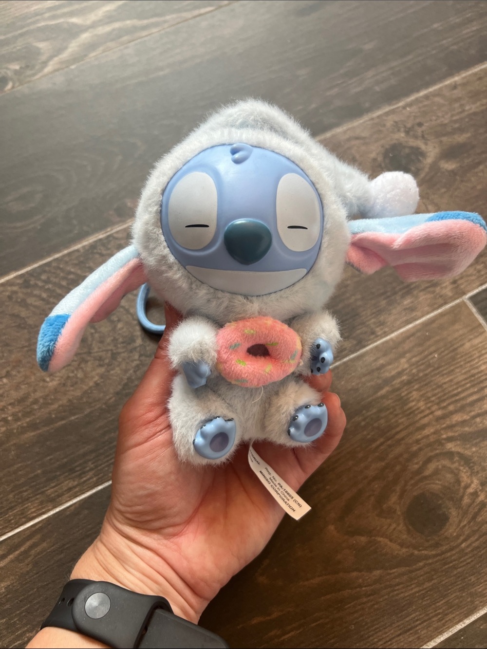 Plush Stitch with Donut Keychain